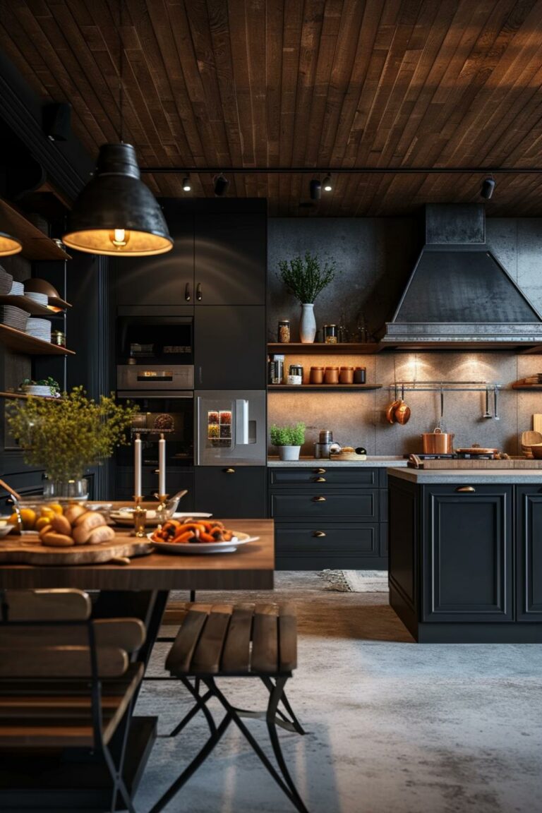 30+ Moody Farmhouse Kitchen Ideas for a Timeless Cooking Space