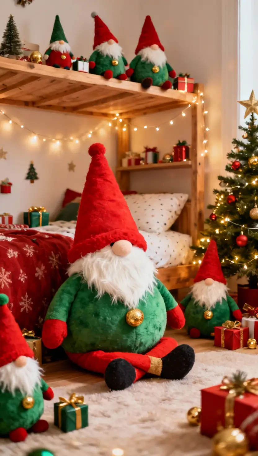 Add Christmas Gnomes to a Kids Room