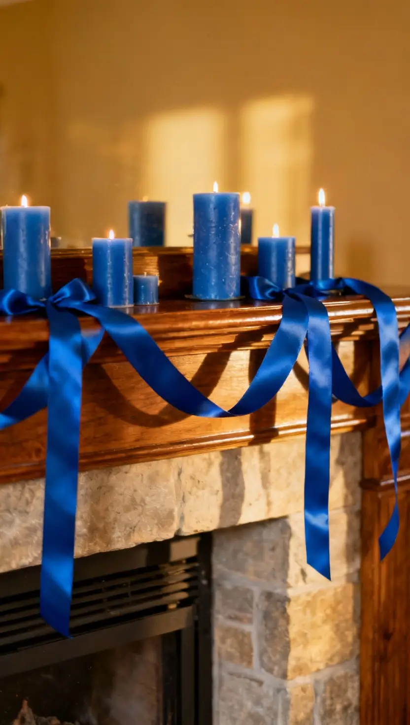 Adorn Your Mantel With Blue Details