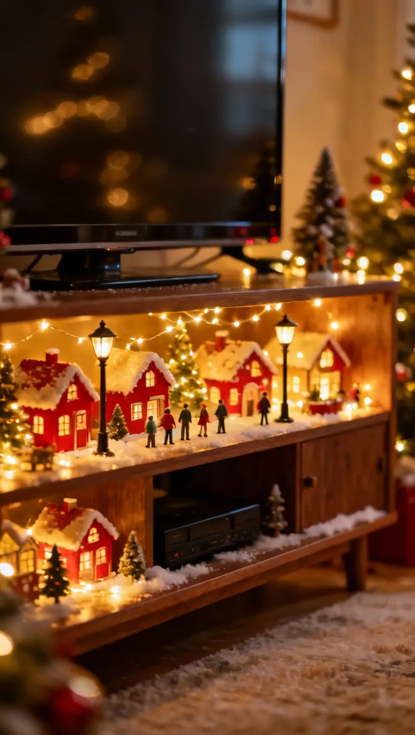 Christmas Village Scene