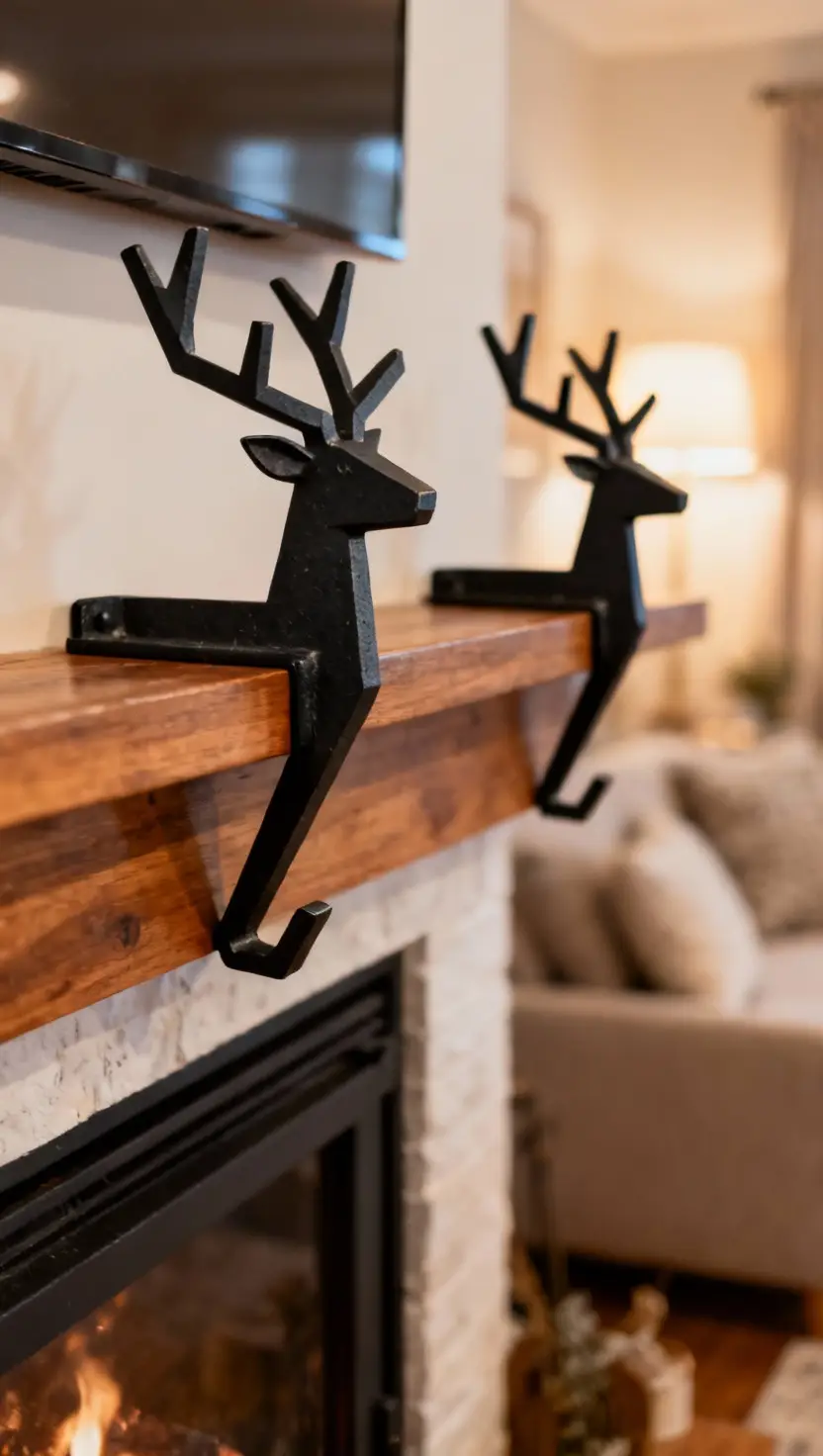 Coal Black Stocking Holders