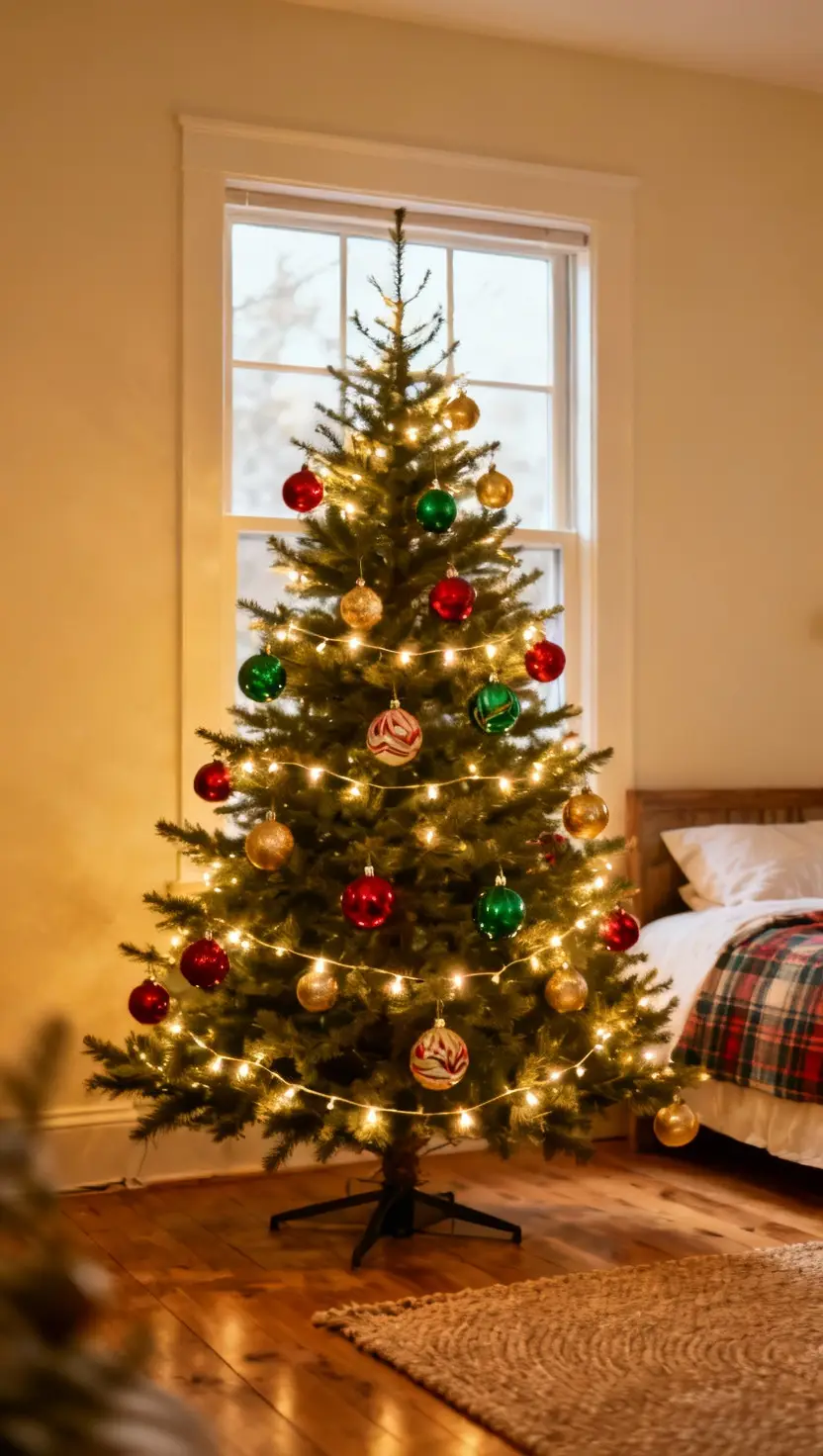 Decorate a Bedroom Christmas Tree