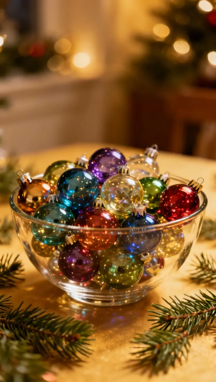 Easy Ornament Centerpiece