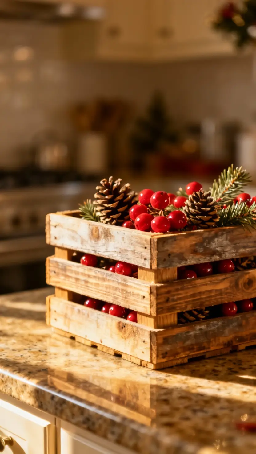 Festive Wooden Crate Stacks