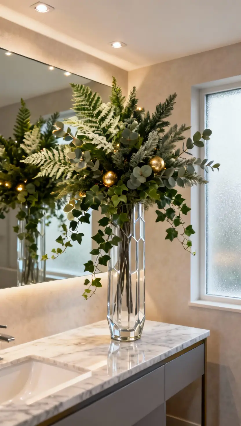 Fill a Vase With Faux Greens
