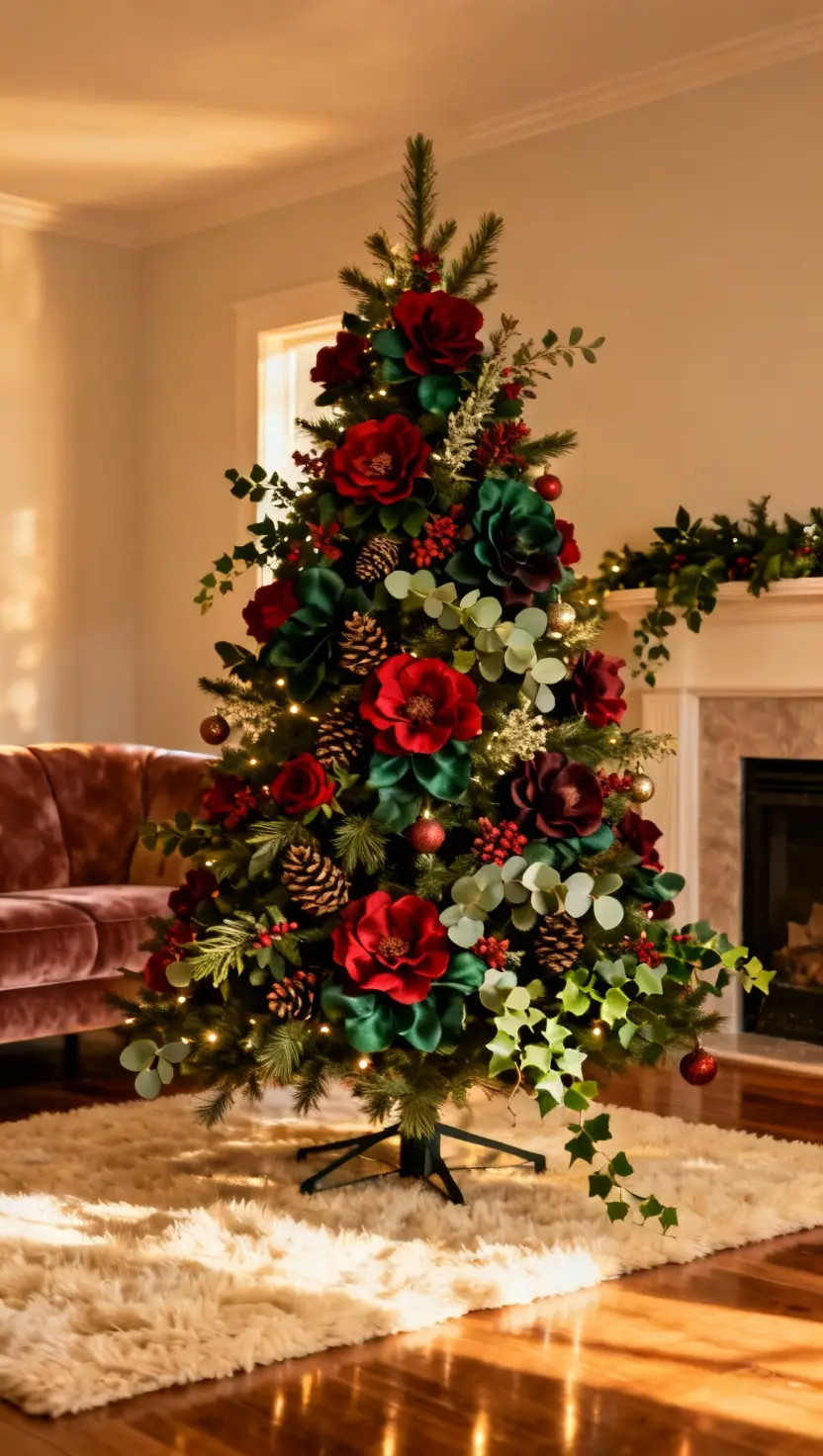 Floral Christmas Tree