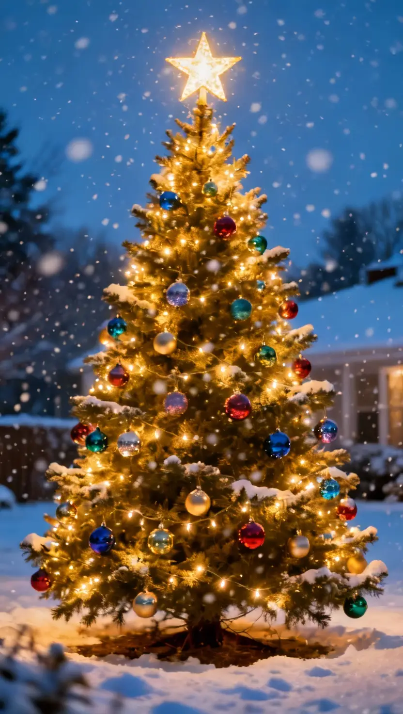 Front Yard Christmas Tree