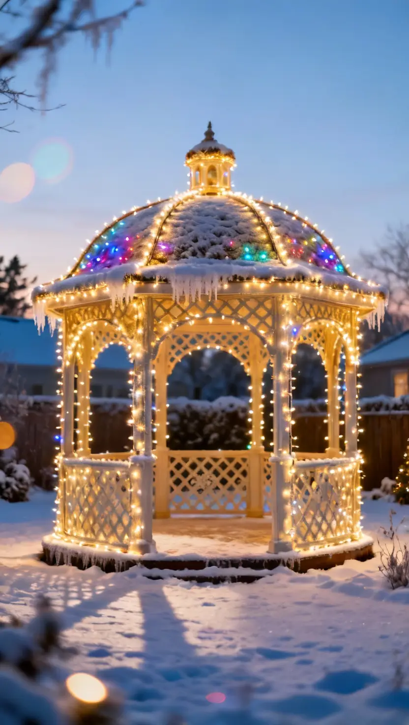 Gazebo Christmas Lights