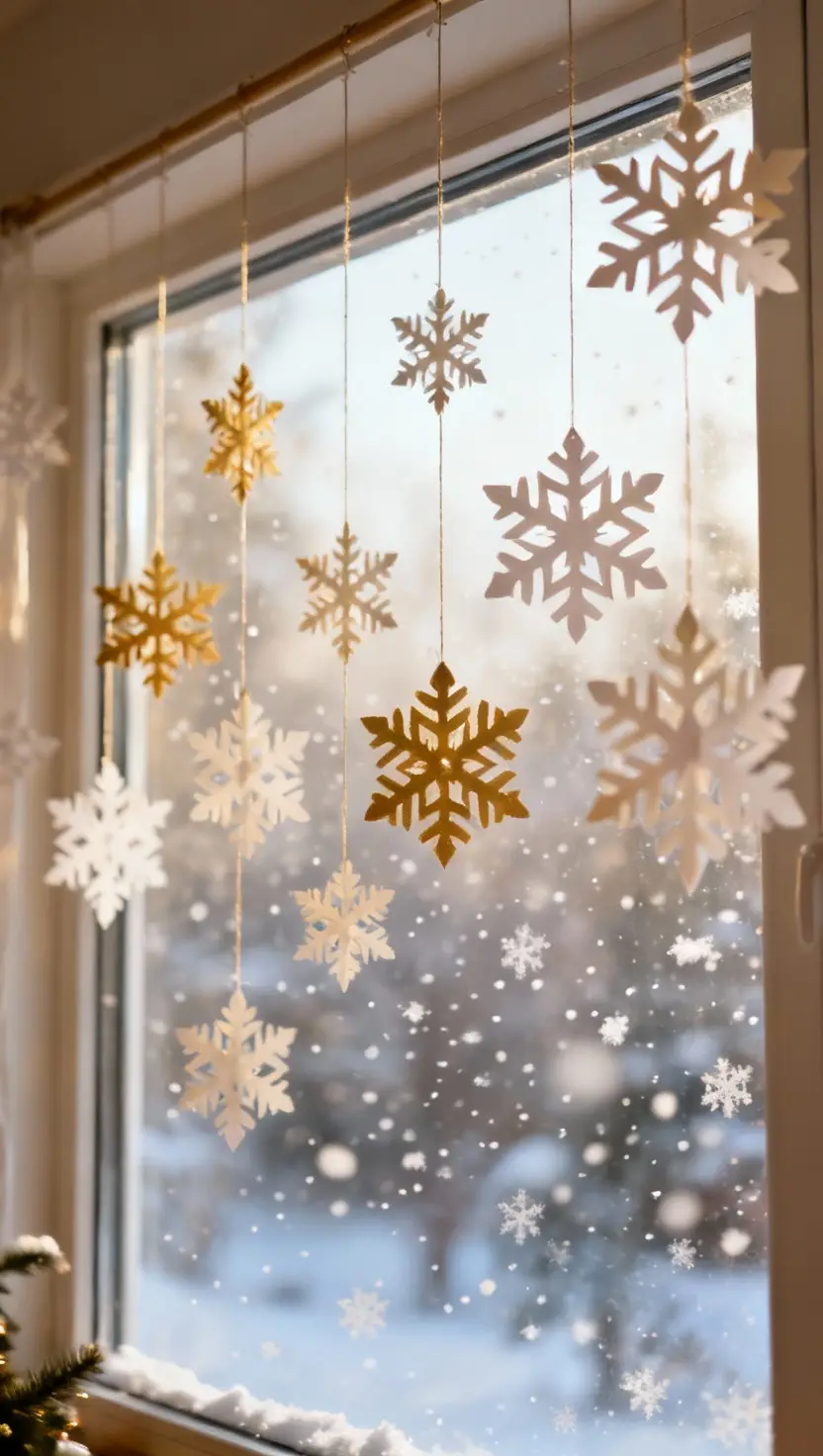 Hang Diy Paper Snowflakes