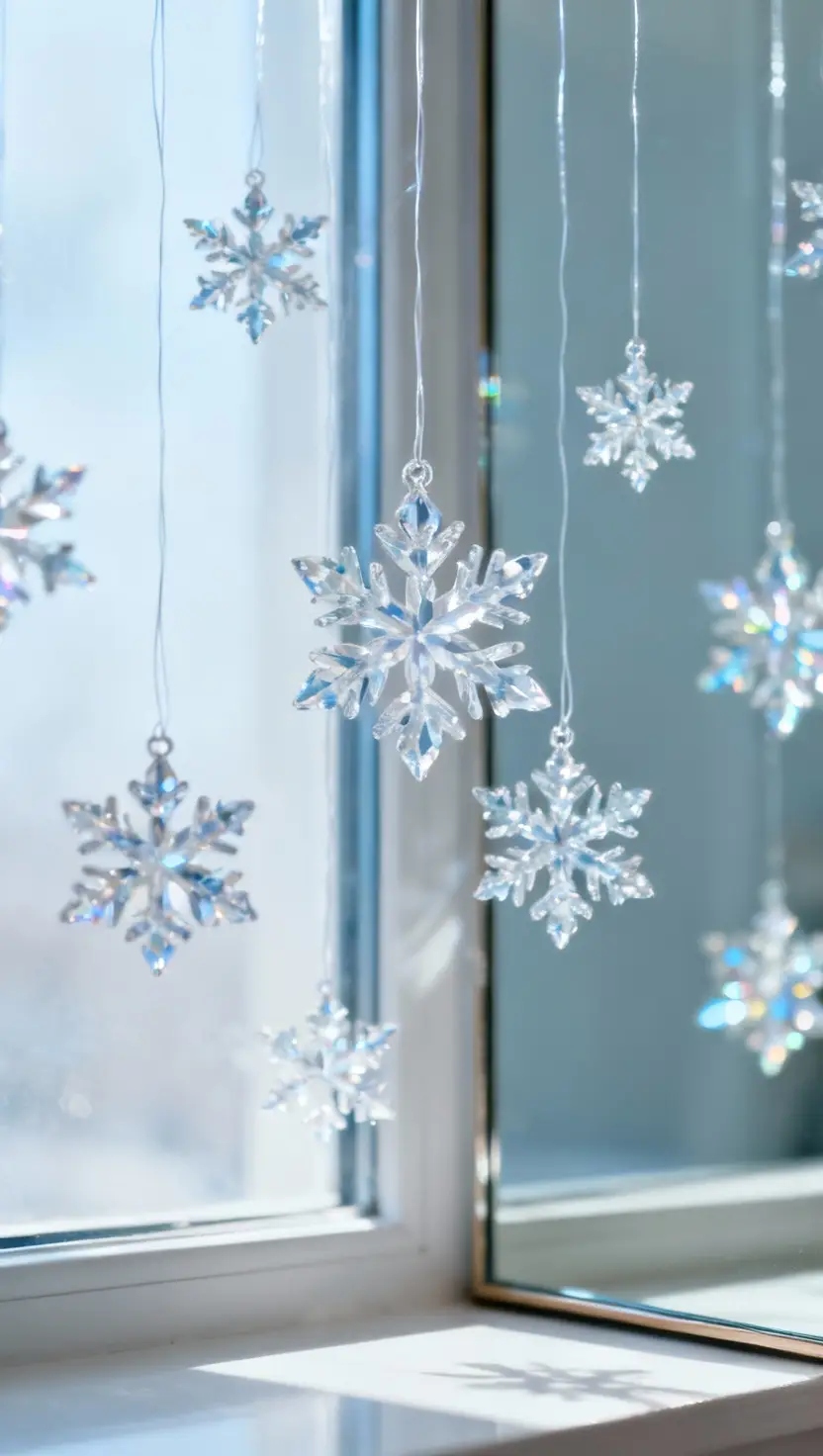 Hang up Snowflake Ornaments