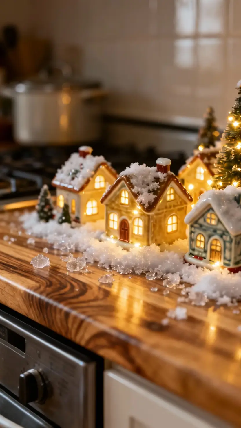Miniature Christmas Village Scenes