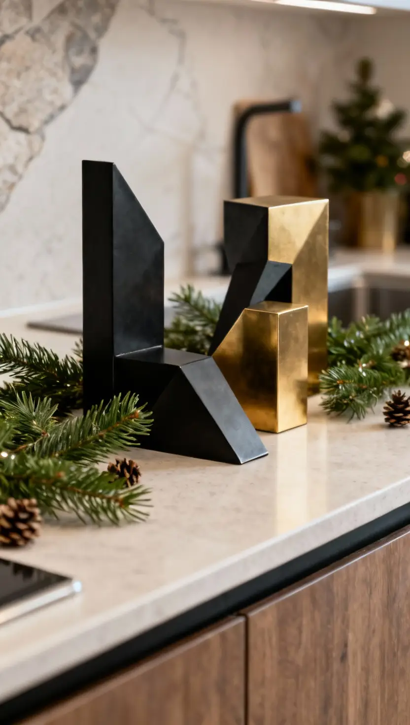 Modern Geometric Metal Sculptures