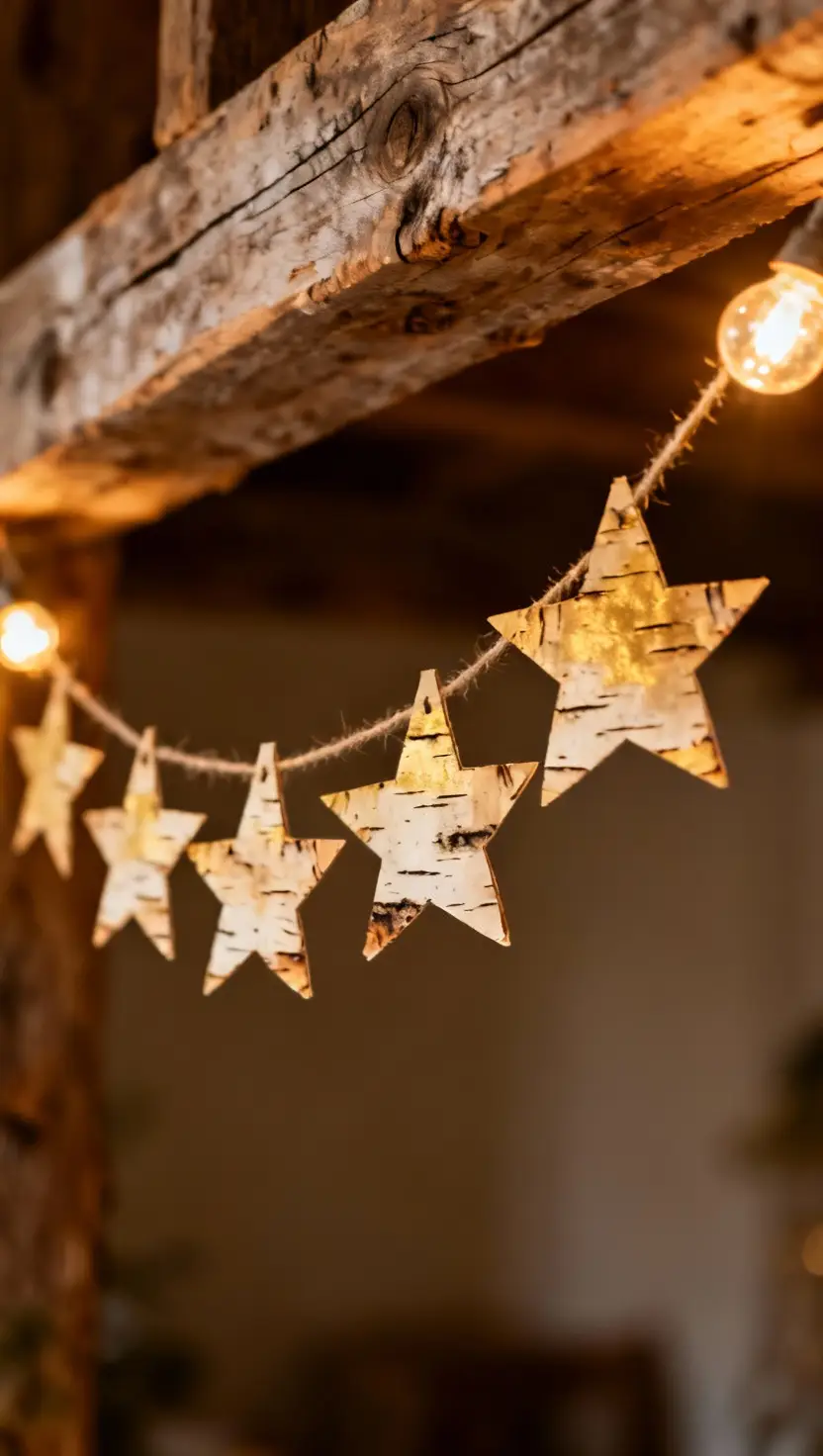 Natural Birch Bark Paper Garland
