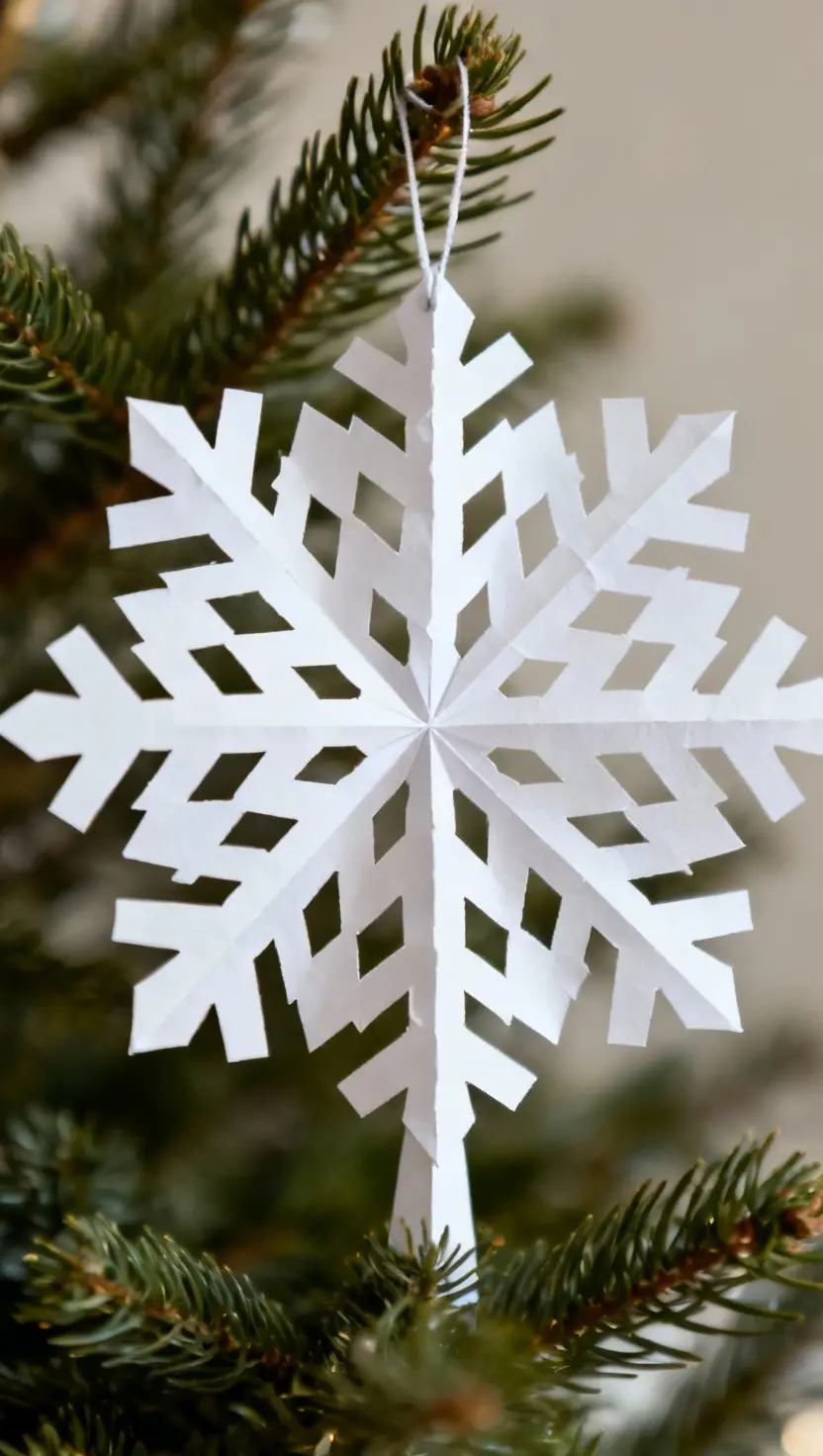 Paper Snowflake Topper