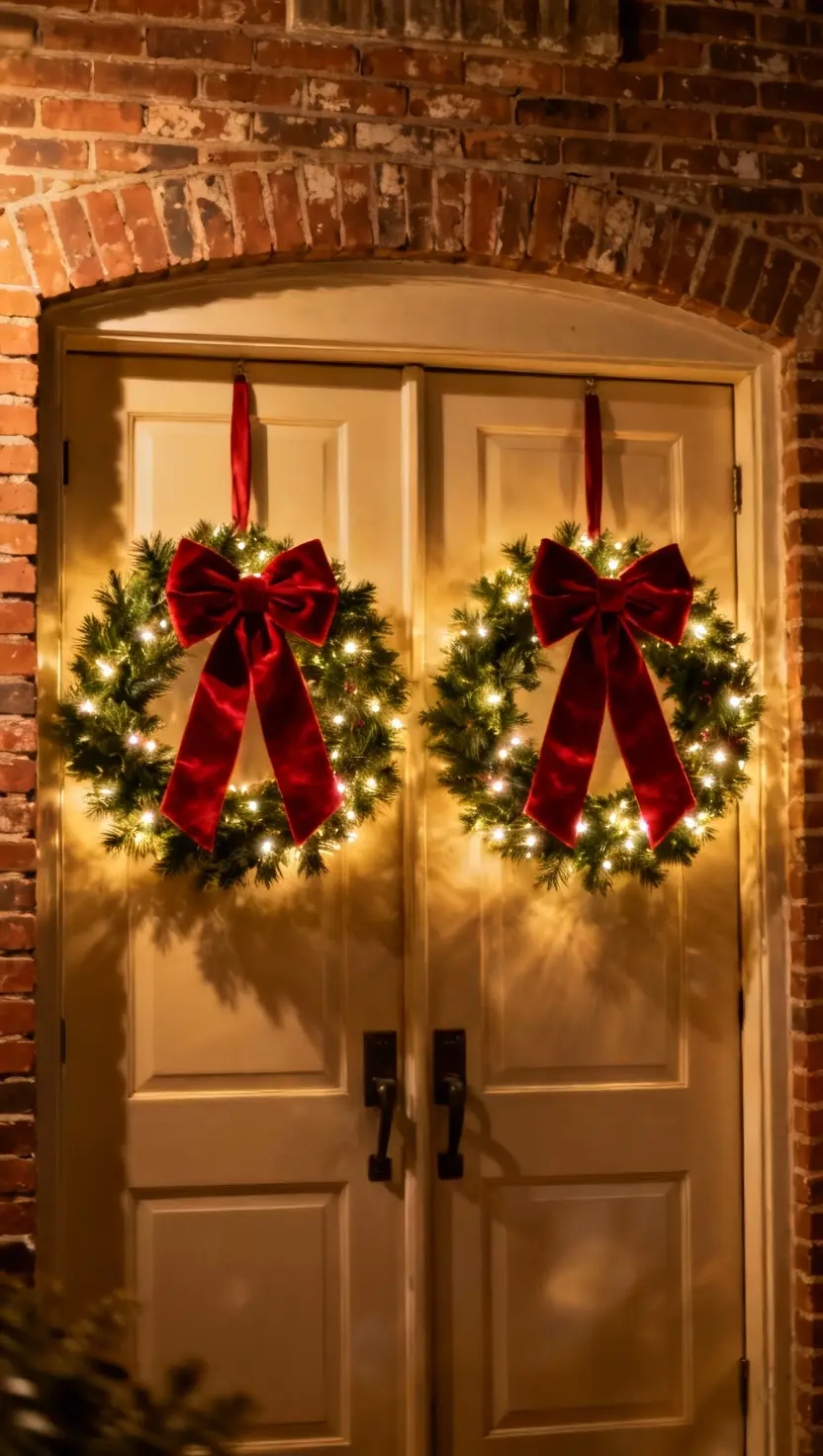 Prelit Christmas Wreaths