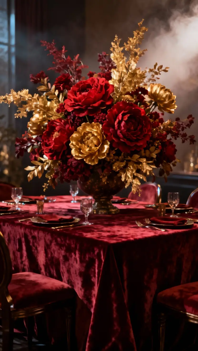 Showstopping Blooms Christmas Centerpiece