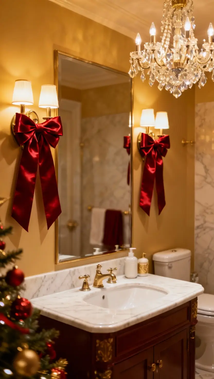 Tie Sconces With Ribbons