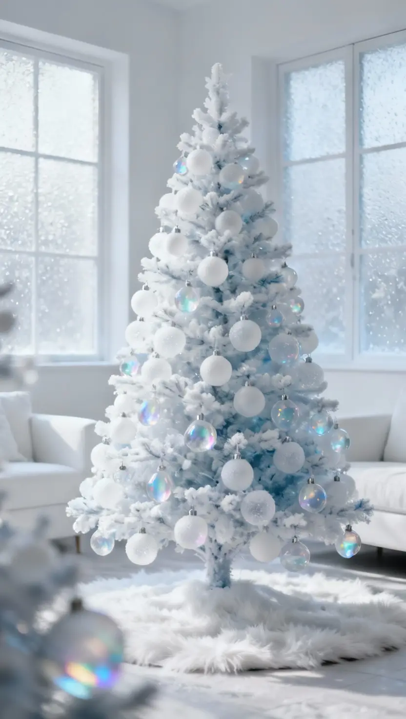 Glowing Gold and Green Christmas Tree