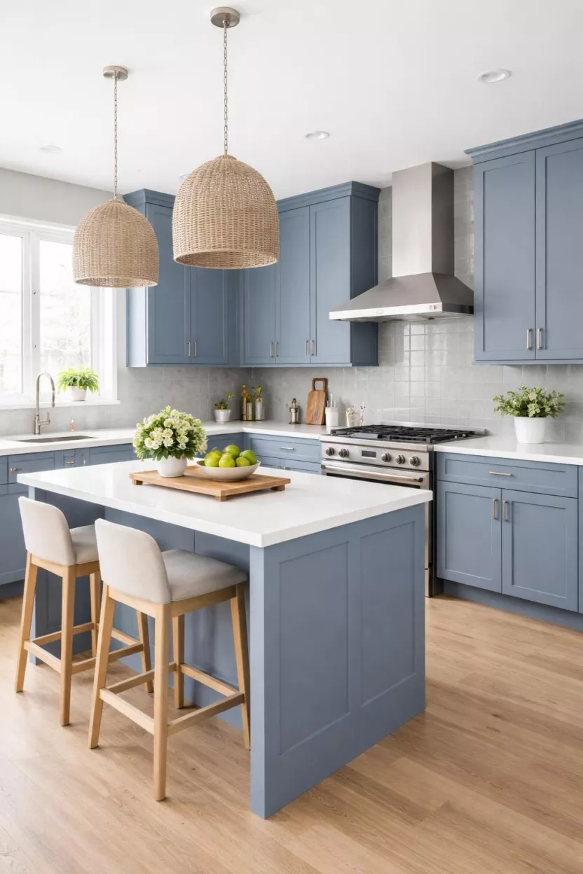 24 Blue Kitchen Cabinet Ideas