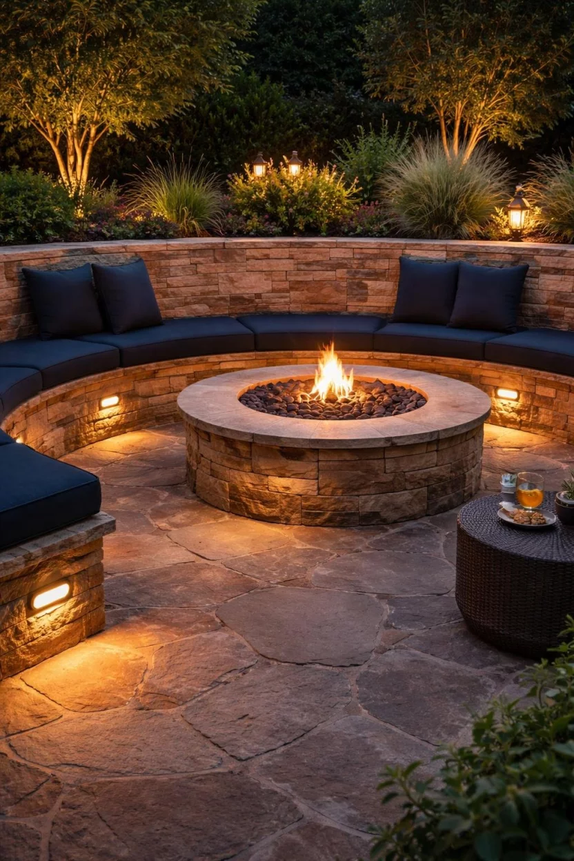 21 Fire Pit Lighting Ideas