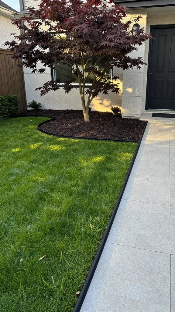 Clean Edging with Metal Borders