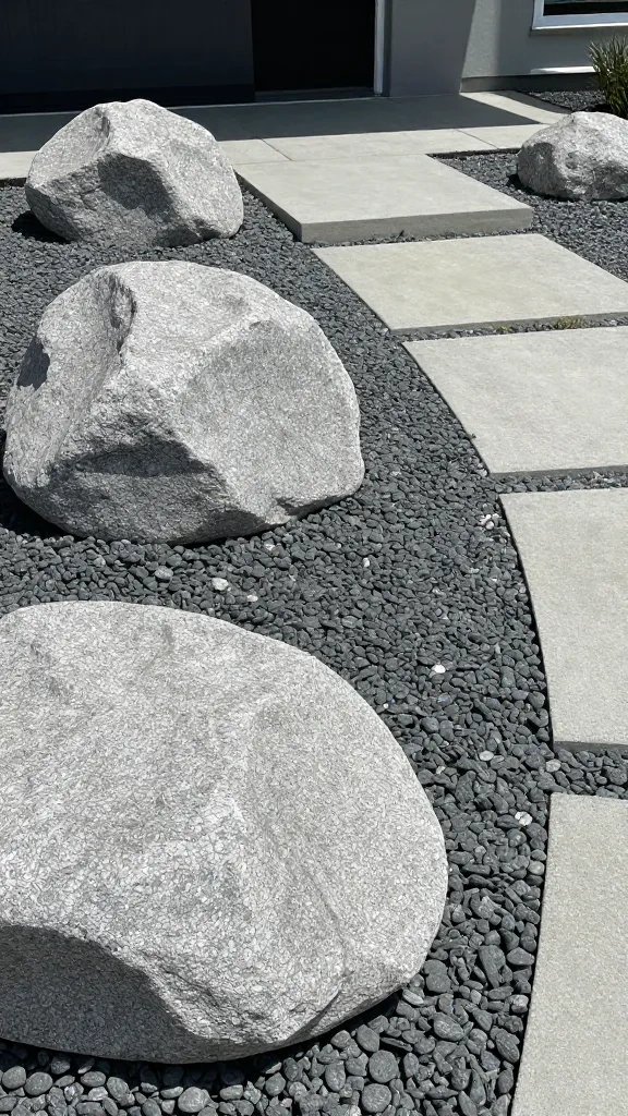 Large Decorative Boulders and Gravel