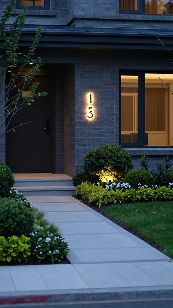 Illuminated House Number Display