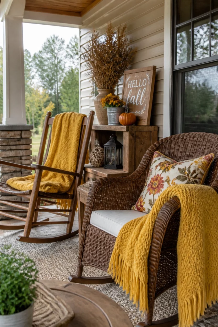 17 Rustic Front Porch Decor Ideas