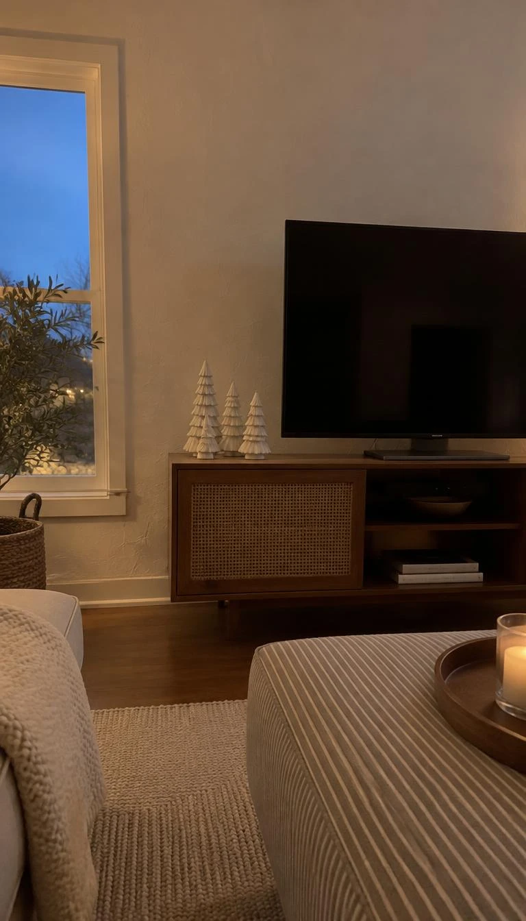 17 TV Stand Christmas Decor Ideas That Look Natural in 2026